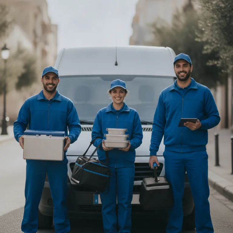 Entrega de Comidas equipo en Santiago de Compostela